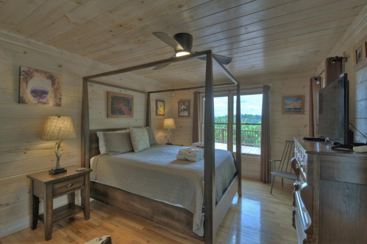 Villa Champagne Chalet - Cuddleup à Morganton Extérieur photo